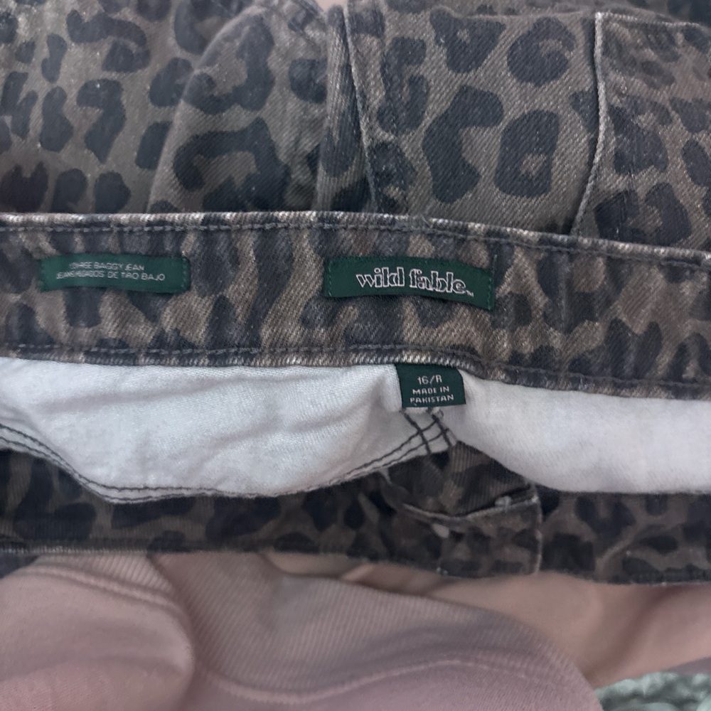 Leopard Print Jeans - Picture 2 of 3